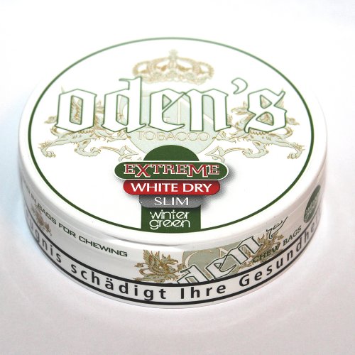 Odens Snus Extreme White Dry SLIM Wintergreen Chewing Bags