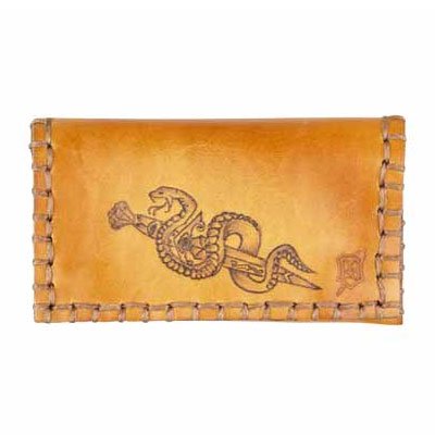 Original MR Drehertasche Leder braun Snake