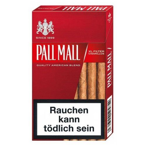 Pall Mall Filterzigarillos XL Rot mit Naturdeckblatt