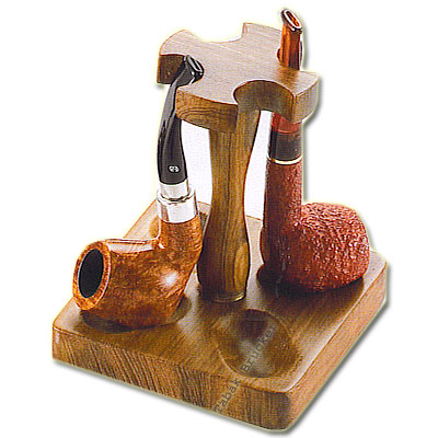 KAF Tabakpfeifenständer für 10 Pfeifen Pfeifenständer aus Holz