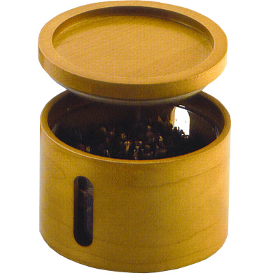 Pfeifentabak-Topf Holz Honigfarben für Pfeifen- und Zigarettentabak