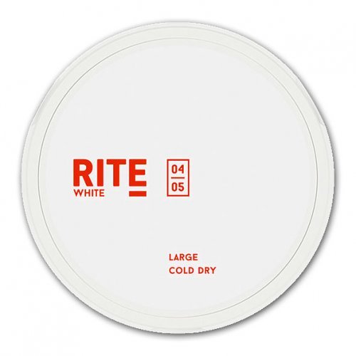 RITE Cold Dry White Large Chewing Bags Kautabak