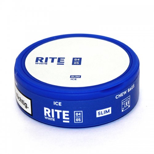 RITE Ice White Slim Chewing Bags Kautabak