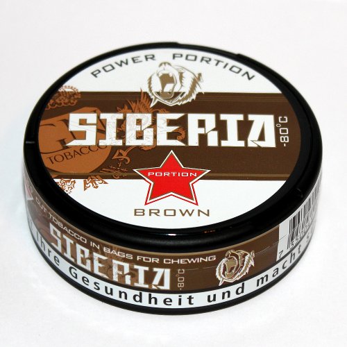 Siberia 80° Snus Brown Power Portion Chewing Bags (Artikel wird nicht mehr hergestellt)