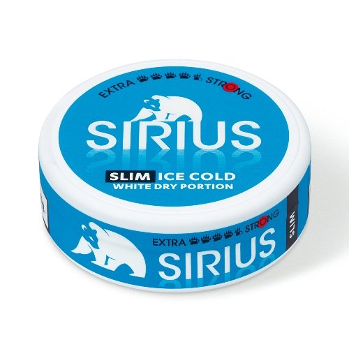 Sirius SLIM Ice Cold White Dry Portion Chewing Bags