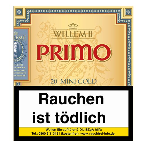 Willem II Zigarillos Primo Mini Gold Sumatra 20er
