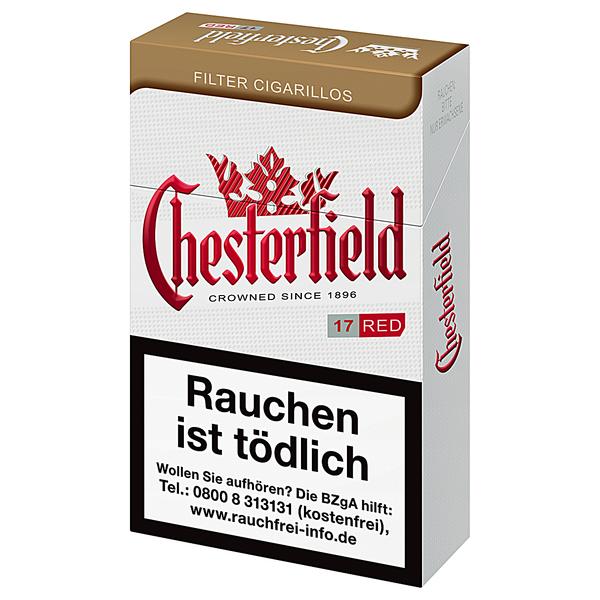 Chesterfield Filterzigarillos Red Naturdeckblatt