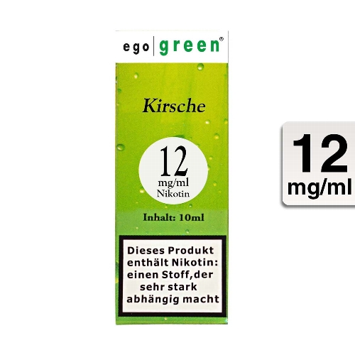 Ego Green Kirsche Flavor 12mg Nikotin