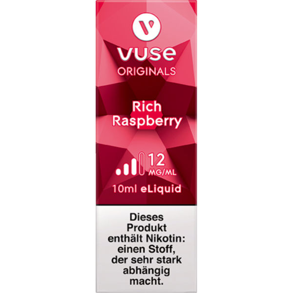 Vuse Bottle Rich Raspberry 12mg Liquid