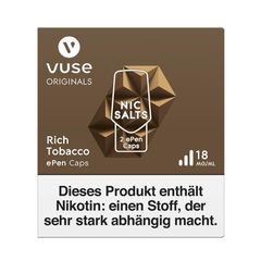 Vuse ePen Caps vPro Rich Tobacco Nic Salts 18mg Nikotin