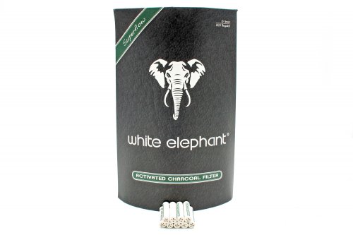 White Elephant 250 Activated Charcoal Filter 9mm Jumbo