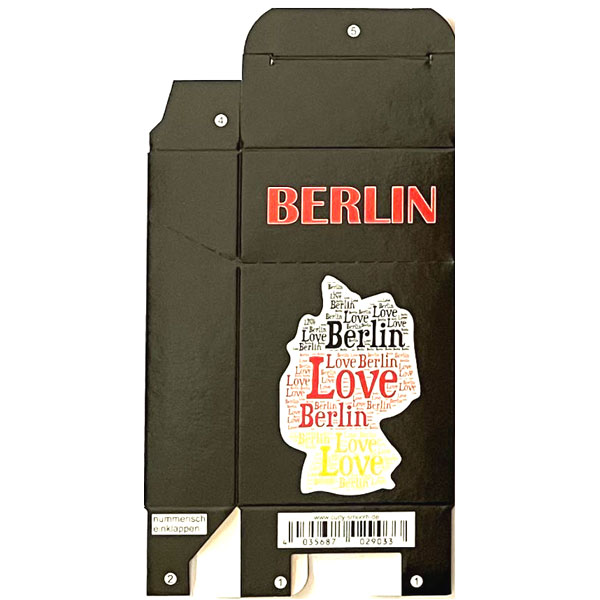 Zigaretten-Faltschachtel Berlin Love Motiv 20er