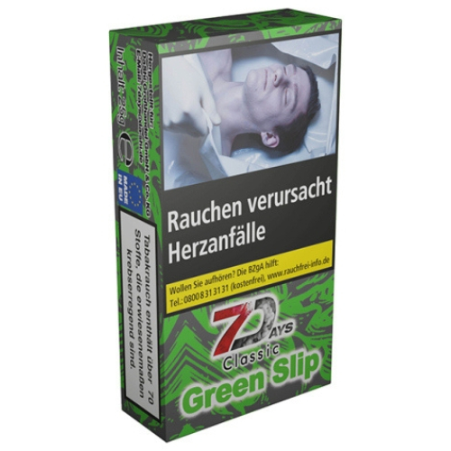 7Days Classic Green Slip 25g Shisha Tabak