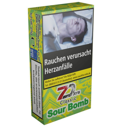 7Days Classic Sour Bomb 25g Shisha Tabak