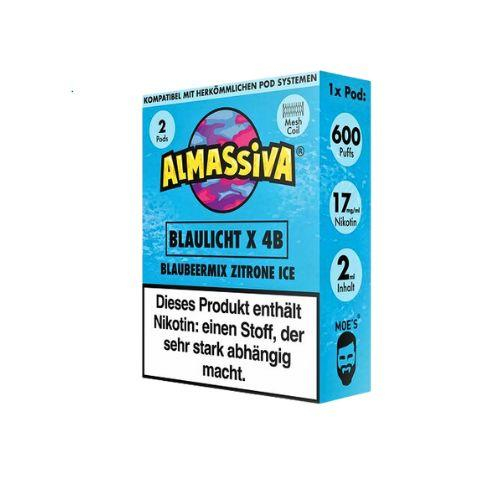 Al Massiva Blaulicht X 4B Prefilled Pod 2x2ml Blueberry Mix Lemon Ice 17mg