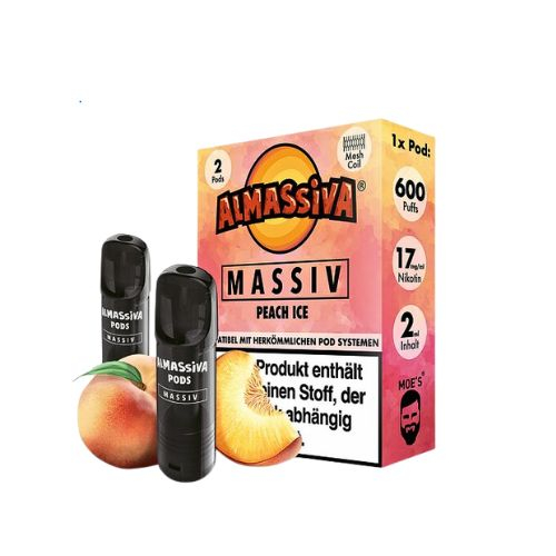 Al Massiva Massiv Prefilled Pod 2x2ml Peach Ice 17mg