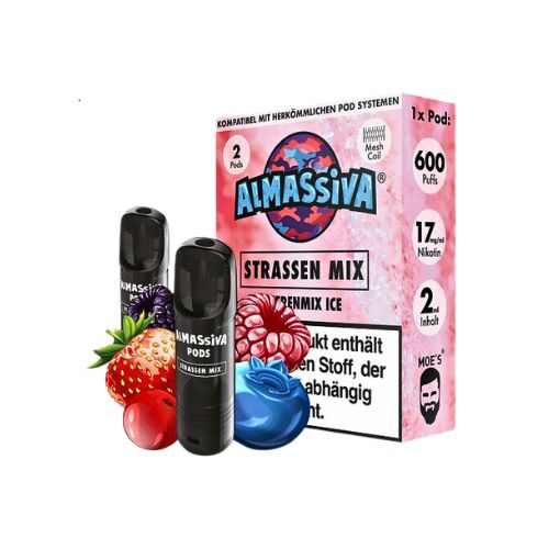 Al Massiva Strassen Mix Prefilled Pod 2x2ml Berry Mix Ice 17mg