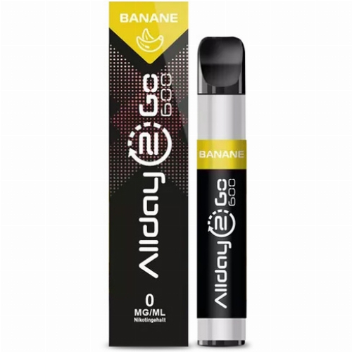 Allday 2 Go Einweg E-Zigarette Banane Aroma 0mg