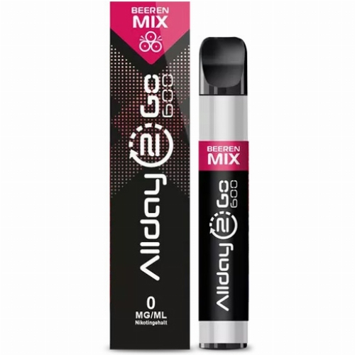 Allday 2 Go Einweg E-Zigarette Beerenmix Aroma 0mg