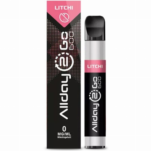 Allday 2 Go Einweg E-Zigarette Litschi Aroma 0mg