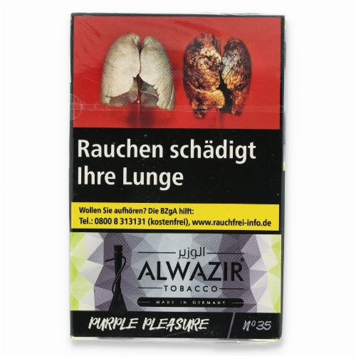 Alwazir Shisha Tabak Purple Pleasure No.35 20g