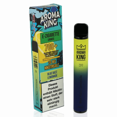 Aroma King 700+ Einweg E-Shisha Blue Razz Lemonade 20 mg Nikotin