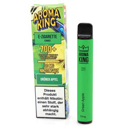 AROMA KING 700+ Grüner Apfel Einweg E-Shisha 20mg Nikotinsalz