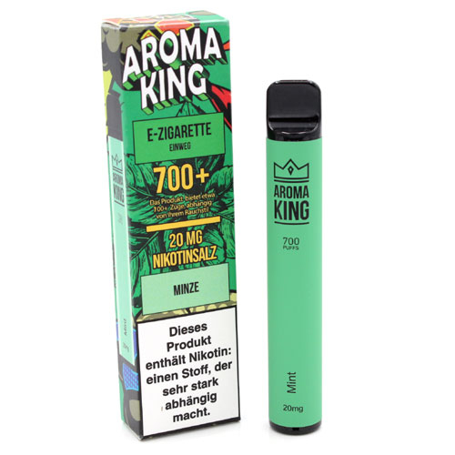 AROMA KING 700+ Mint Einweg E-Shisha 20mg Nikotinsalz