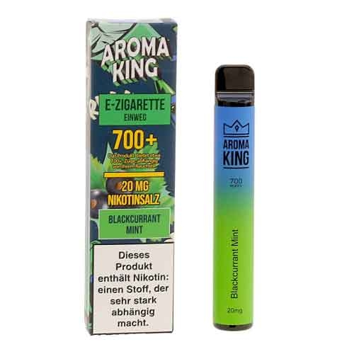 Aroma King Blackcurrant Mint Einweg e-Shisha ca. 700 Züge 20mg 