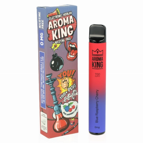 Aroma King Blue Raspberry Cherry Einweg e-Shisha ohne Nikotin ca. 700 Züge