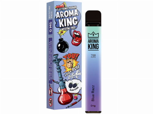 Aroma King Blue Razz Einweg e-Shisha ohne Nikotin ca. 700 Züge