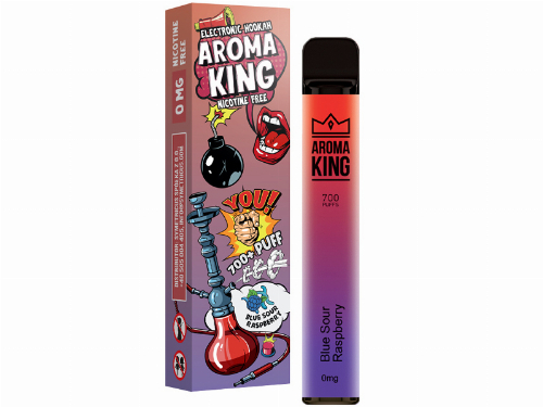 Aroma King Blue Sour Raspberry Einweg e-Shisha ohne Nikotin ca. 700 Züge