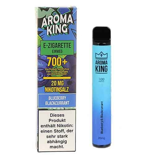 Aroma King Blueberry Blackcurrant Einweg e-Shisha ca. 700 Züge 20mg 