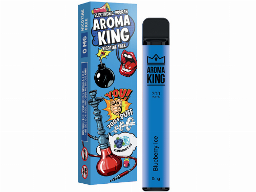 Aroma King Blueberry Ice Einweg e-Shisha ohne Nikotin ca. 700 Züge