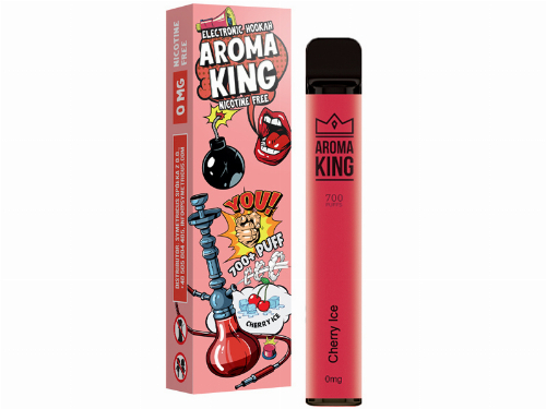 Aroma King Cherry Ice Einweg e-Shisha ohne Nikotin ca. 700 Züge