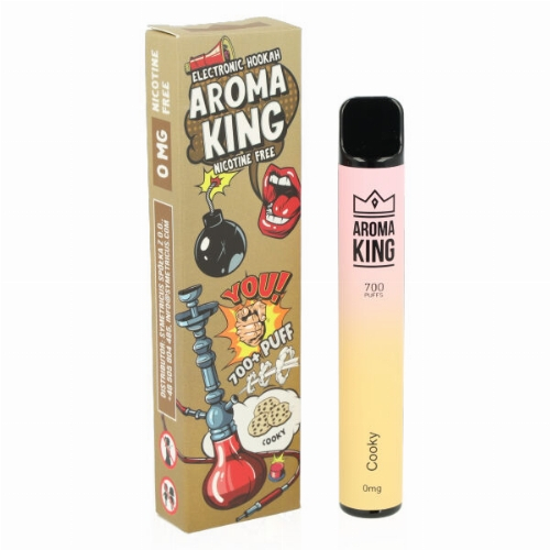 Aroma King Cooky Einweg e-Shisha ohne Nikotin ca. 700 Züge