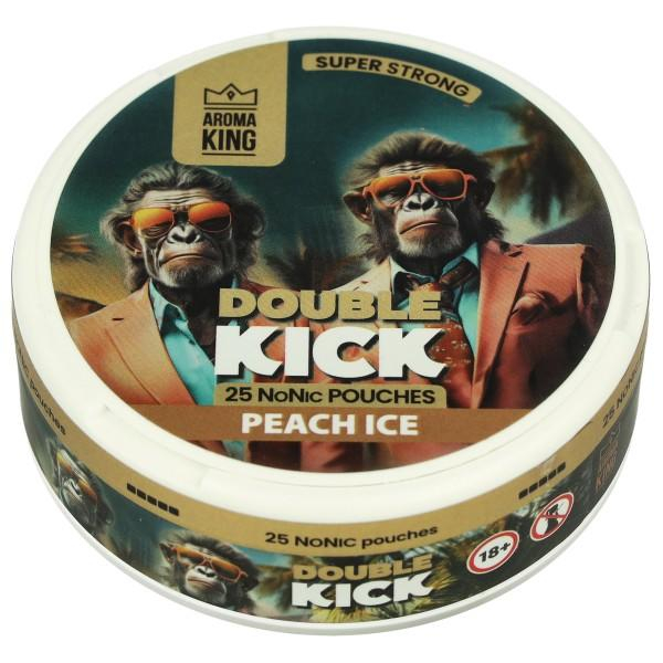 Aroma King Double Kick Pouches Peach Ice NoNic 10mg 25 Stk.