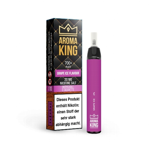 AROMA KING Grape Ice Einweg E-Shisha 20mg Nikotinsalz