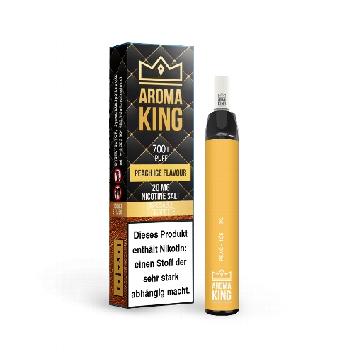 AROMA KING Peach Ice Einweg E-Shisha 20mg Nikotinsalz