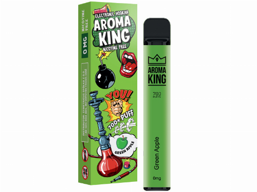 Aroma King Green Apple Einweg e-Shisha ohne Nikotin ca. 700 Züge