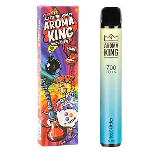 Aroma King Ice Skittles Einweg e-Shisha ohne Nikotin ca. 700 Züge