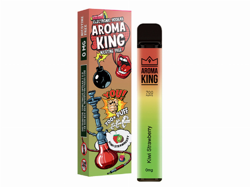 Aroma King Kiwi Strawberry Einweg e-Shisha ohne Nikotin ca. 700 Züge