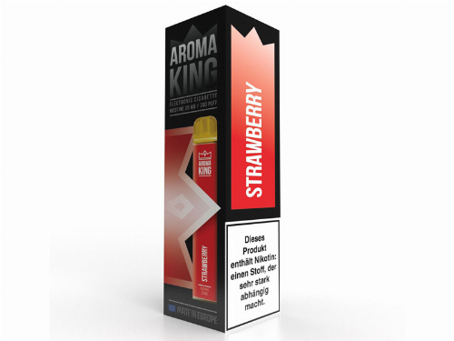 Aroma King Q-BAR 700 Strawberry Einweg E-Shisha 20 mg Nikotin