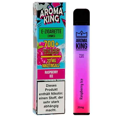 Aroma King Rasberry Ice Einweg e-Shisha ca. 700 Züge 20mg 