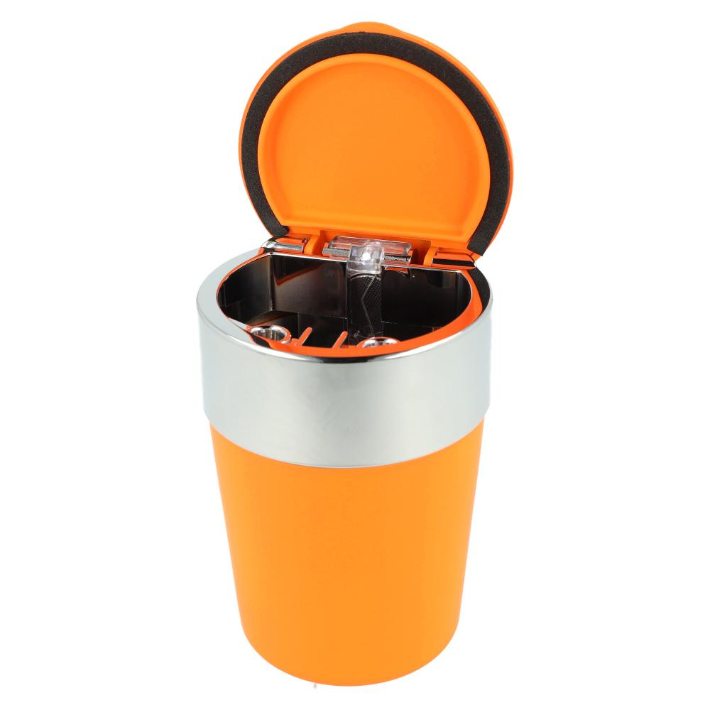 Atomic Auto-Aschenbecher mit LED Rubber Orange