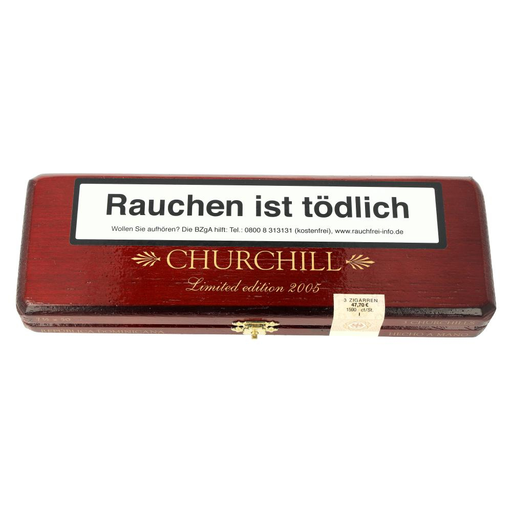 Bossner Limited Edition 2005 Zigarren Churchill Claro 3 Stk