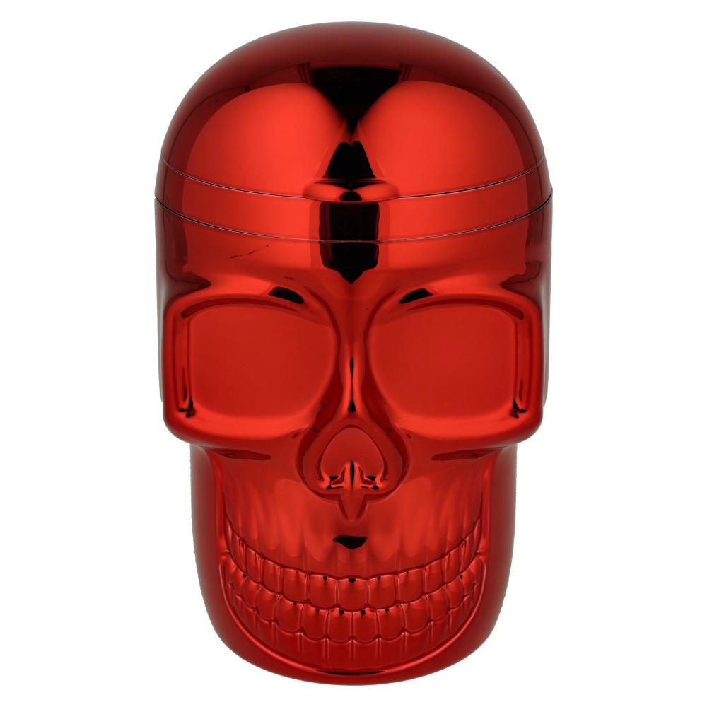 Champ Autoaschenbecher Skull Rot mit LED und Deckel