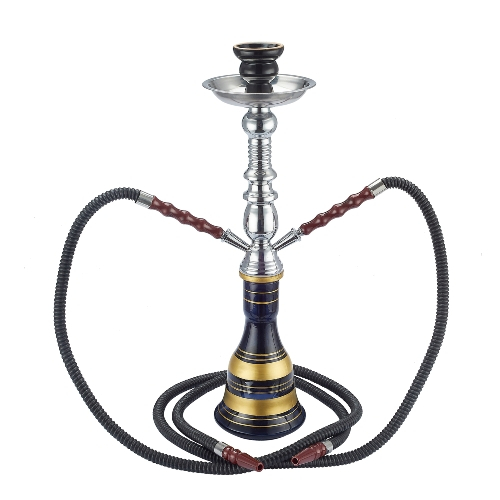 Champ Shisha Al Malik Melloul schwarz/gold 2 Anschlüsse