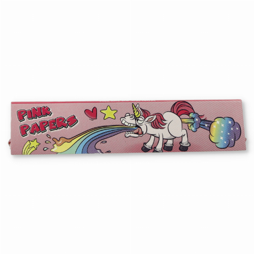 Choosypapers Pink Puking Unicorn 32 Blatt King Size Slim Zigarettenpapier