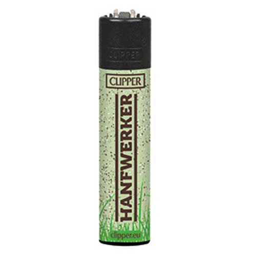  Clipper Feuerzeug Hanf + Gras 1v8